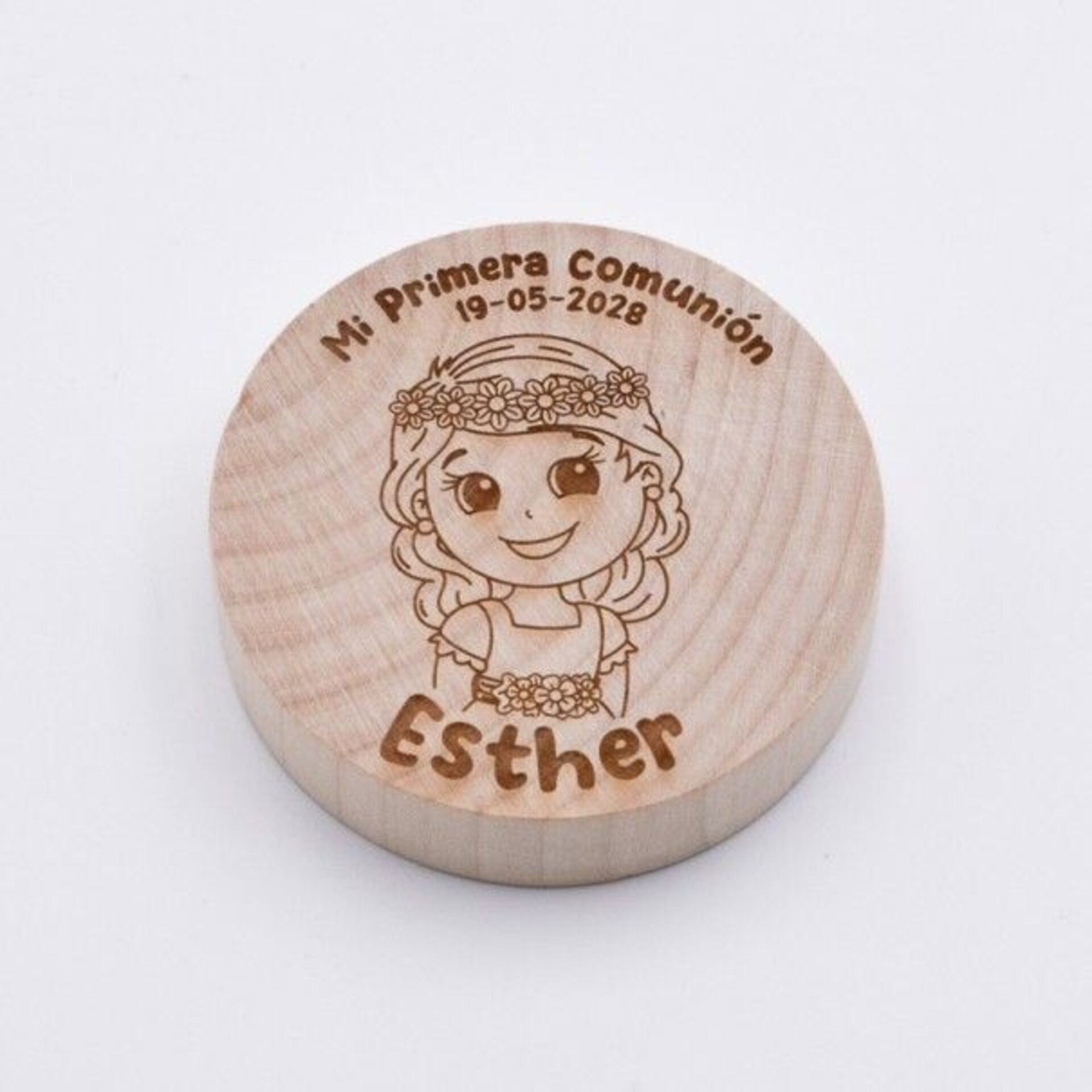 Abridor Madera Personalizado Comunión Niña - 4