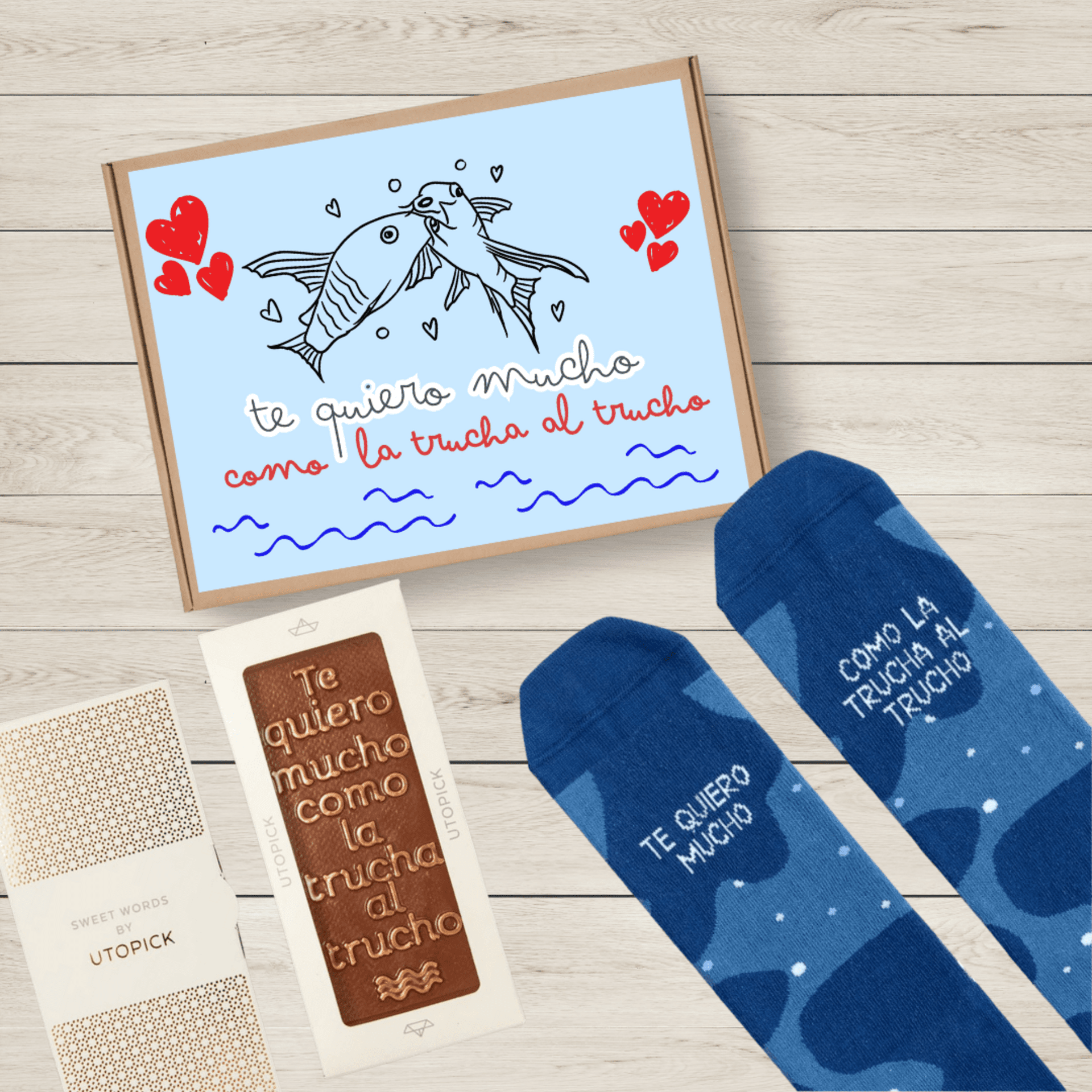 🐟 Pack “Te quiero mucho como la trucha al trucho” - 1