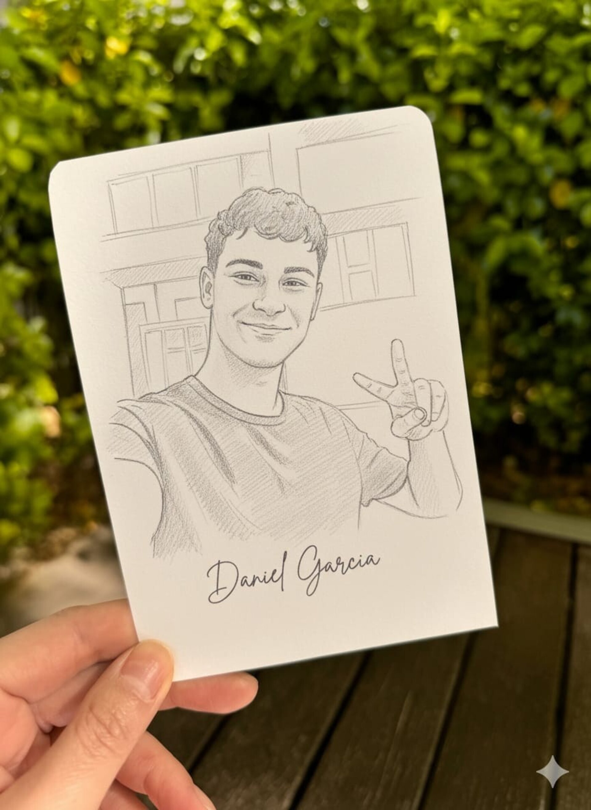 Ilustración personalizada a lápiz 10×15 – Detalle especial y marcasitio - 5