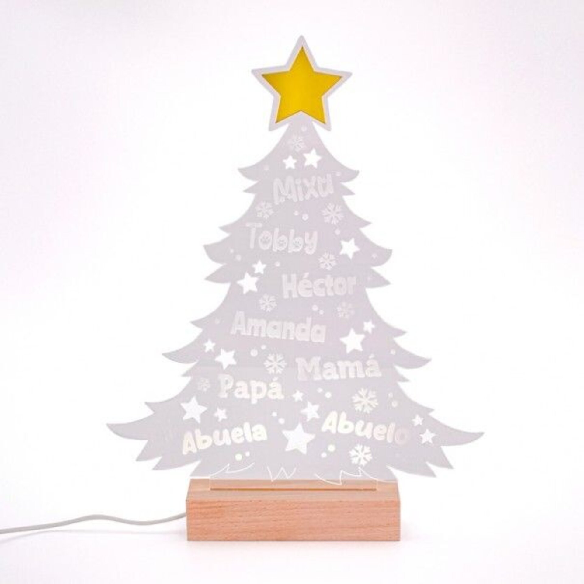 Árbol Navidad Lámpara Personalizada - 2