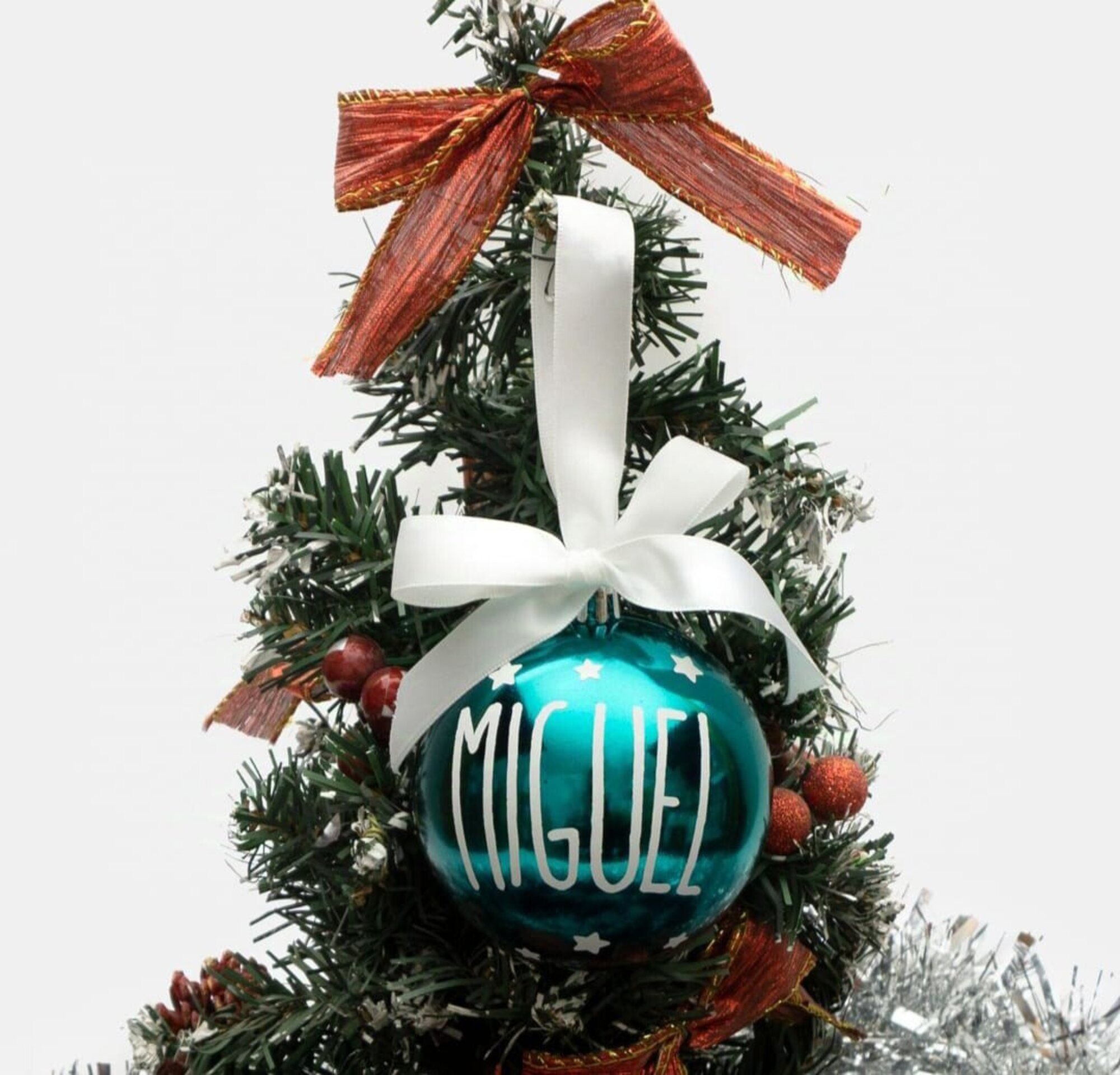 Bola con Lazo Navidad personalizada - 3