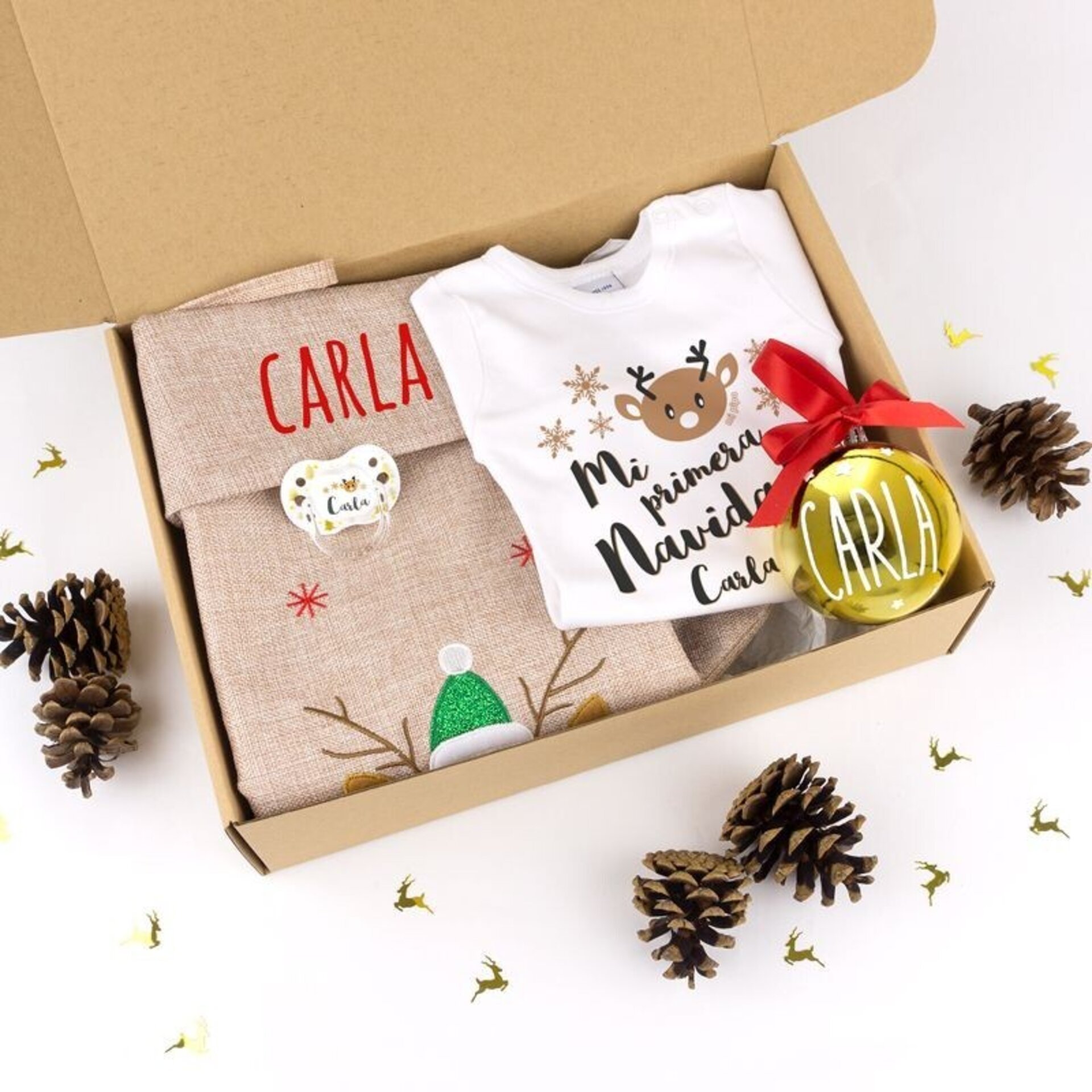 Pack Navidad Bebé Reno Personalizado - 2