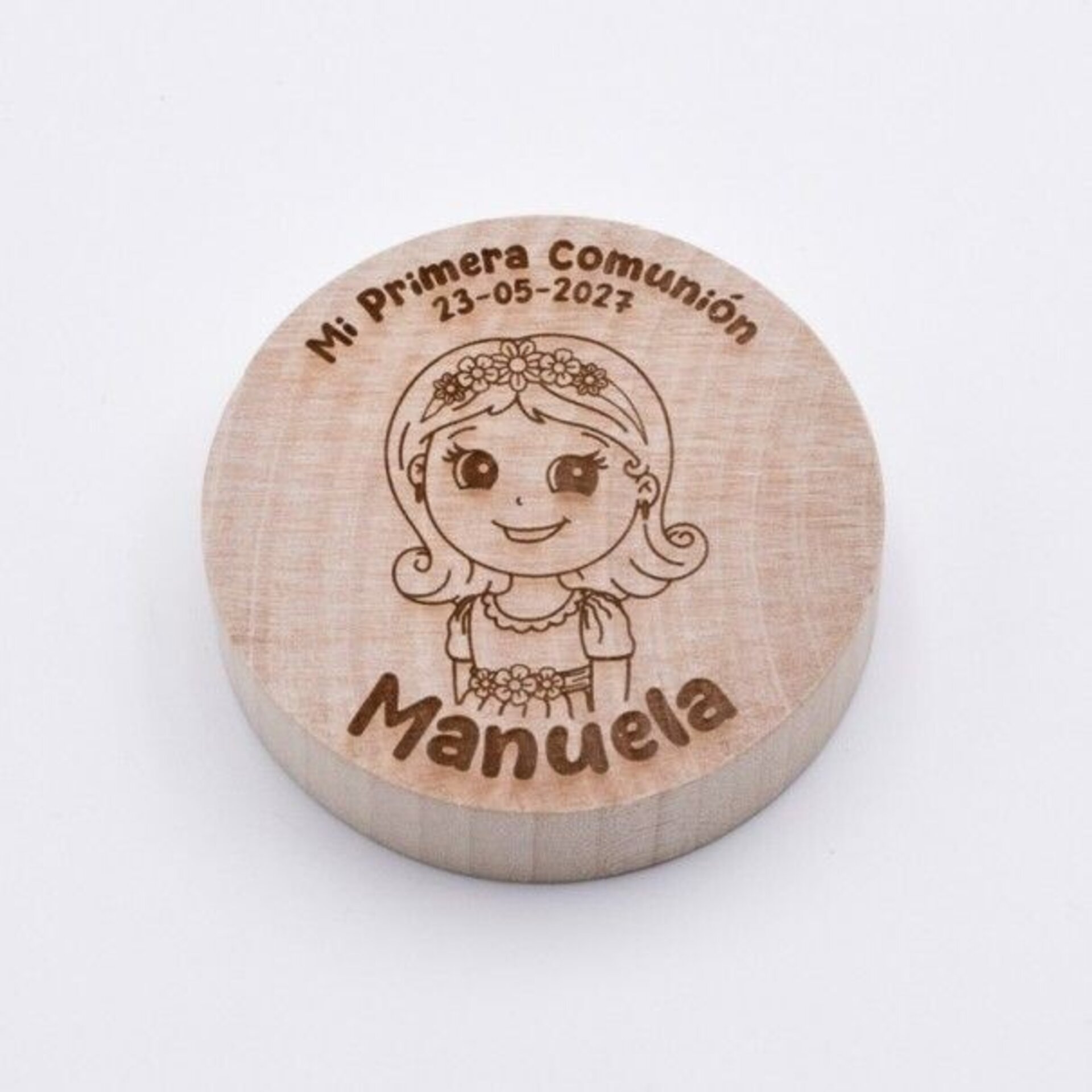 Abridor Madera Personalizado Comunión Niña - 6