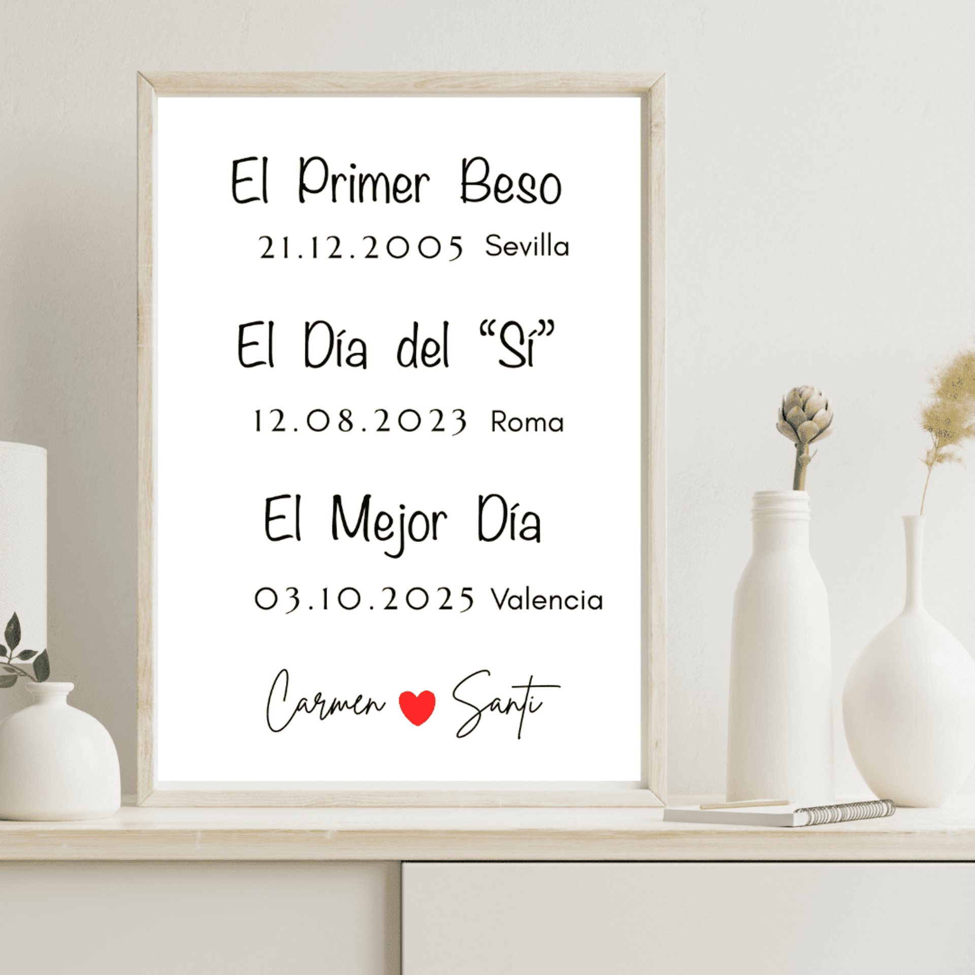 ❤️ Lámina personalizada “Eres el amor de mi vida” - 1